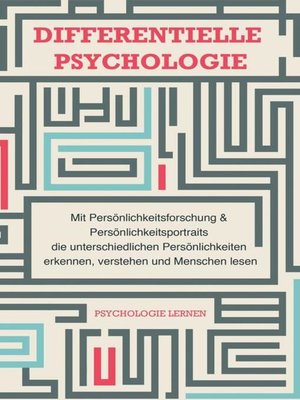 cover image of Differentielle Psychologie